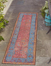 Patio Elegance Collection Area Rug -  Serenity Runner Vintage Salmon Coral  lifestyle 28