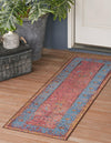 Patio Elegance Collection Area Rug -  Serenity Runner Vintage Salmon Coral  lifestyle 33