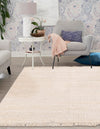 Coastal Weave Jute Collection Area Rug - Seashore Square Ivory  lifestyle 71