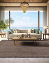Coastal Weave Jute Collection Area Rug - Seashore Square Gray  lifestyle 104