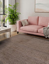 Coastal Weave Jute Collection Area Rug - Seashore Square Gray  lifestyle 116