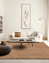 Coastal Weave Jute Collection Area Rug - Seashore Square Natural  lifestyle 111