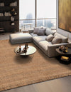 Coastal Weave Jute Collection Area Rug - Seashore Square Natural  lifestyle 117