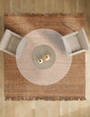 Coastal Weave Jute Collection Area Rug - Seashore Square Natural  lifestyle 135