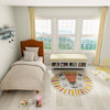 Playful Patterns Collection Area Rug -  Mirage Round Ivory  lifestyle 10