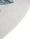 Playful Patterns Collection Area Rug -  Ombre Round Ivory  lifestyle 7