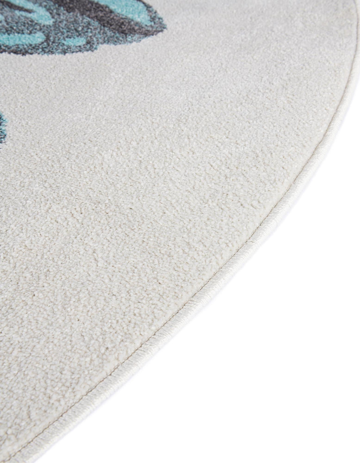Playful Patterns Collection Area Rug -  Ombre Round Ivory  lifestyle 7