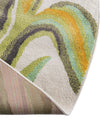 Playful Patterns Collection Area Rug -  Ombre Round Ivory  lifestyle 9