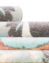 Playful Patterns Collection Area Rug -  Ombre Round Ivory  lifestyle 14