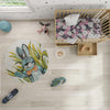 Playful Patterns Collection Area Rug -  Ombre Round Ivory  lifestyle 19