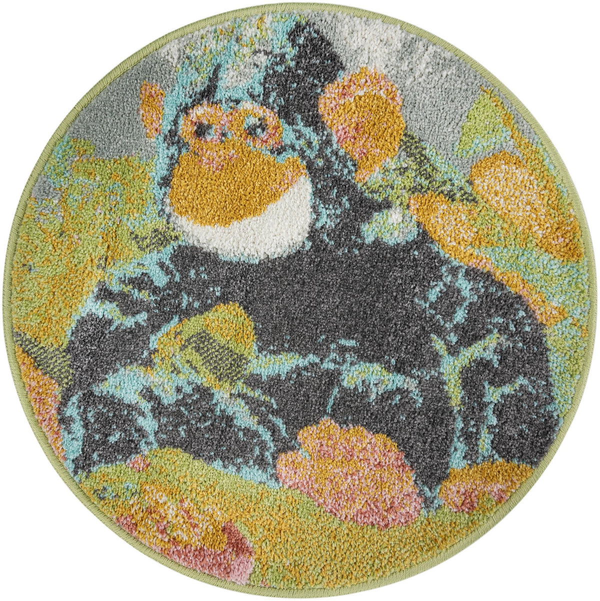 Playful Patterns Collection Area Rug -  Dynamo Round Multi  lifestyle 20
