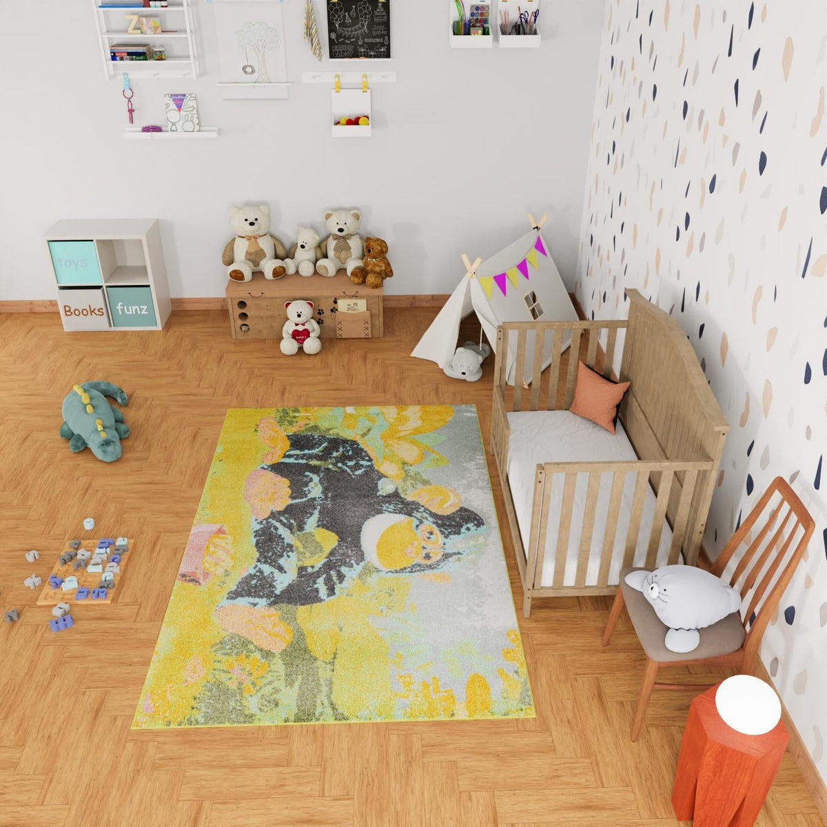Playful Patterns Collection Area Rug -  Dynamo Rectangle Multi  lifestyle 16