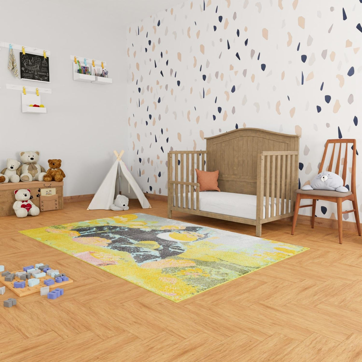 Playful Patterns Collection Area Rug -  Dynamo Rectangle Multi  lifestyle 17