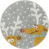Playful Patterns Collection Area Rug -  Mystic Round Gray  lifestyle 20