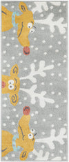 Playful Patterns Collection Area Rug -  Mystic Runner Gray  lifestyle 21