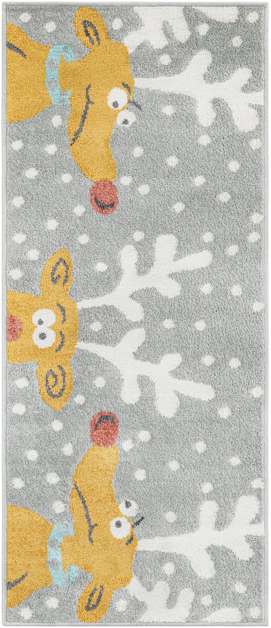 Playful Patterns Collection Area Rug -  Mystic Runner Gray  lifestyle 21
