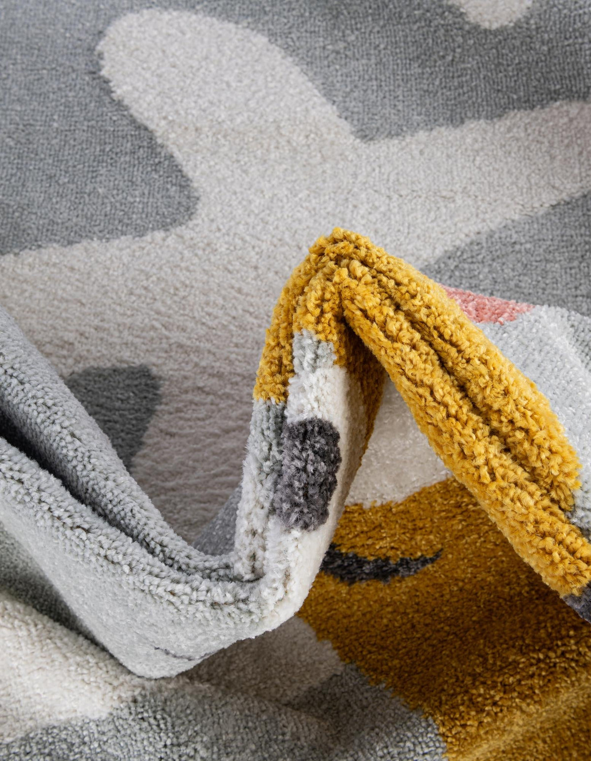 Playful Patterns Collection Area Rug -  Mystic Rectangle Gray  lifestyle 8
