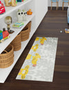 Playful Patterns Collection Area Rug -  Mystic Runner Gray  lifestyle 23