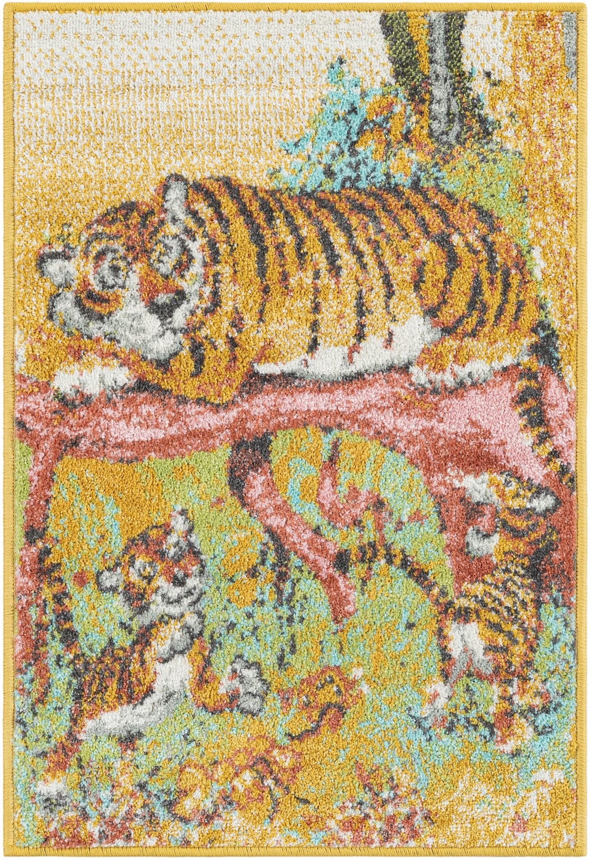 Playful Patterns Collection Area Rug -  Groove Rectangle Multi Main