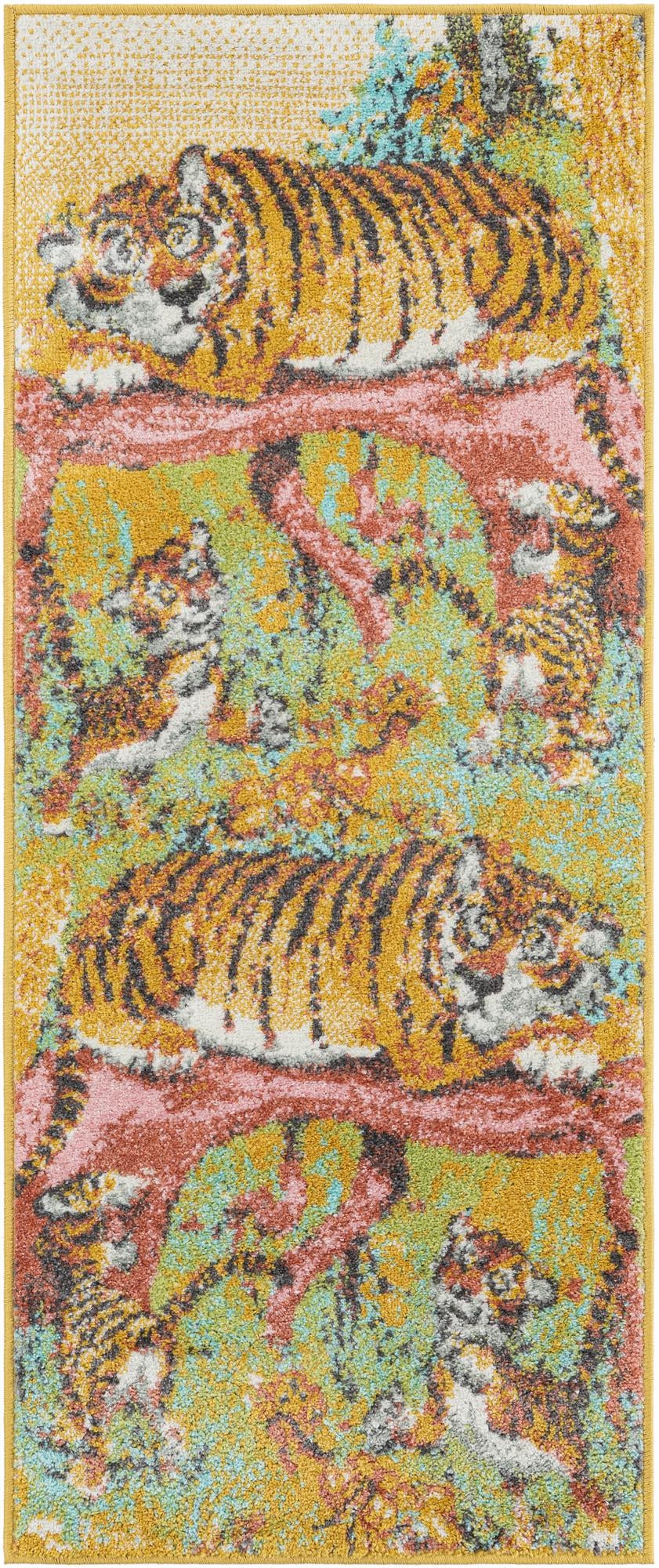 Playful Patterns Collection Area Rug -  Groove Runner Multi  lifestyle 21