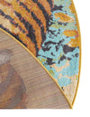 Playful Patterns Collection Area Rug -  Groove Round Multi  lifestyle 44