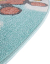 Playful Patterns Collection Area Rug -  Frolic Round Blue  lifestyle 33