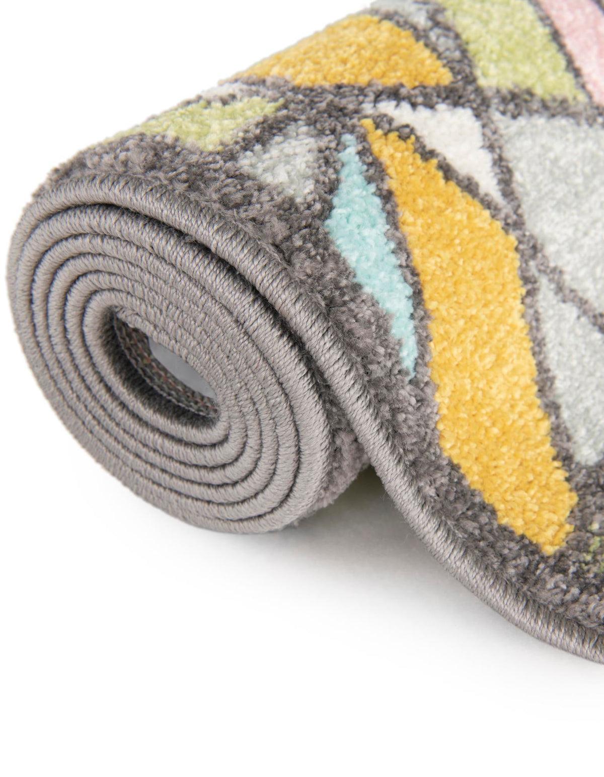 Playful Patterns Collection Area Rug -  Chromatic Rectangle Multi  lifestyle 12