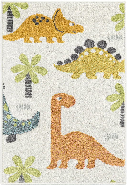 Playful Patterns Collection Area Rug -  Pastiche Rectangle Ivory  lifestyle 2