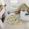 Playful Patterns Collection Area Rug -  Pastiche Round Ivory  lifestyle 50