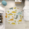 Playful Patterns Collection Area Rug -  Pastiche Round Ivory  lifestyle 56