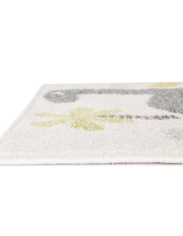 Playful Patterns Collection Area Rug -  Pastiche Rectangle Ivory  lifestyle 7
