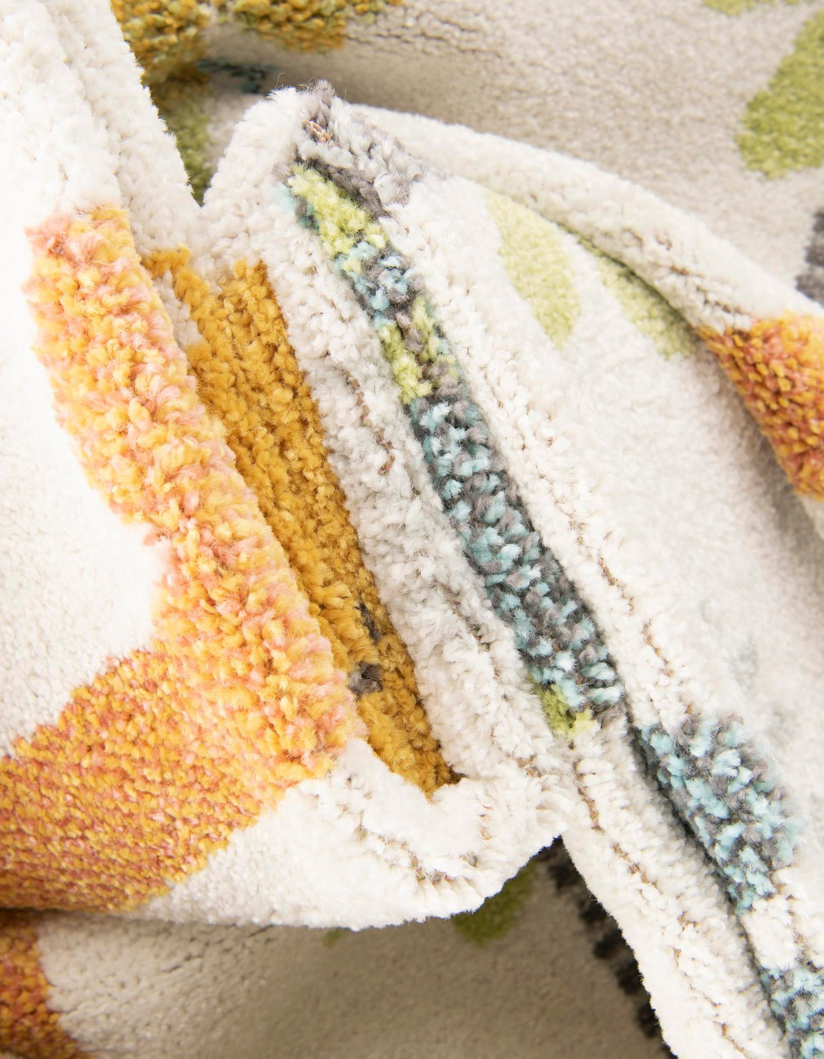 Playful Patterns Collection Area Rug -  Pastiche Rectangle Ivory  lifestyle 8