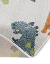 Playful Patterns Collection Area Rug -  Pastiche Round Ivory  lifestyle 37