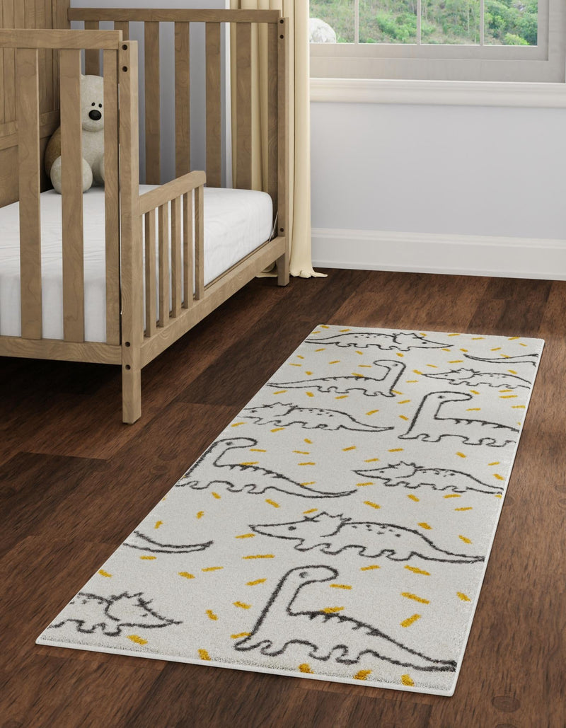 Playful Patterns Collection Area Rug -  Jamboree Runner Ivory  lifestyle 25