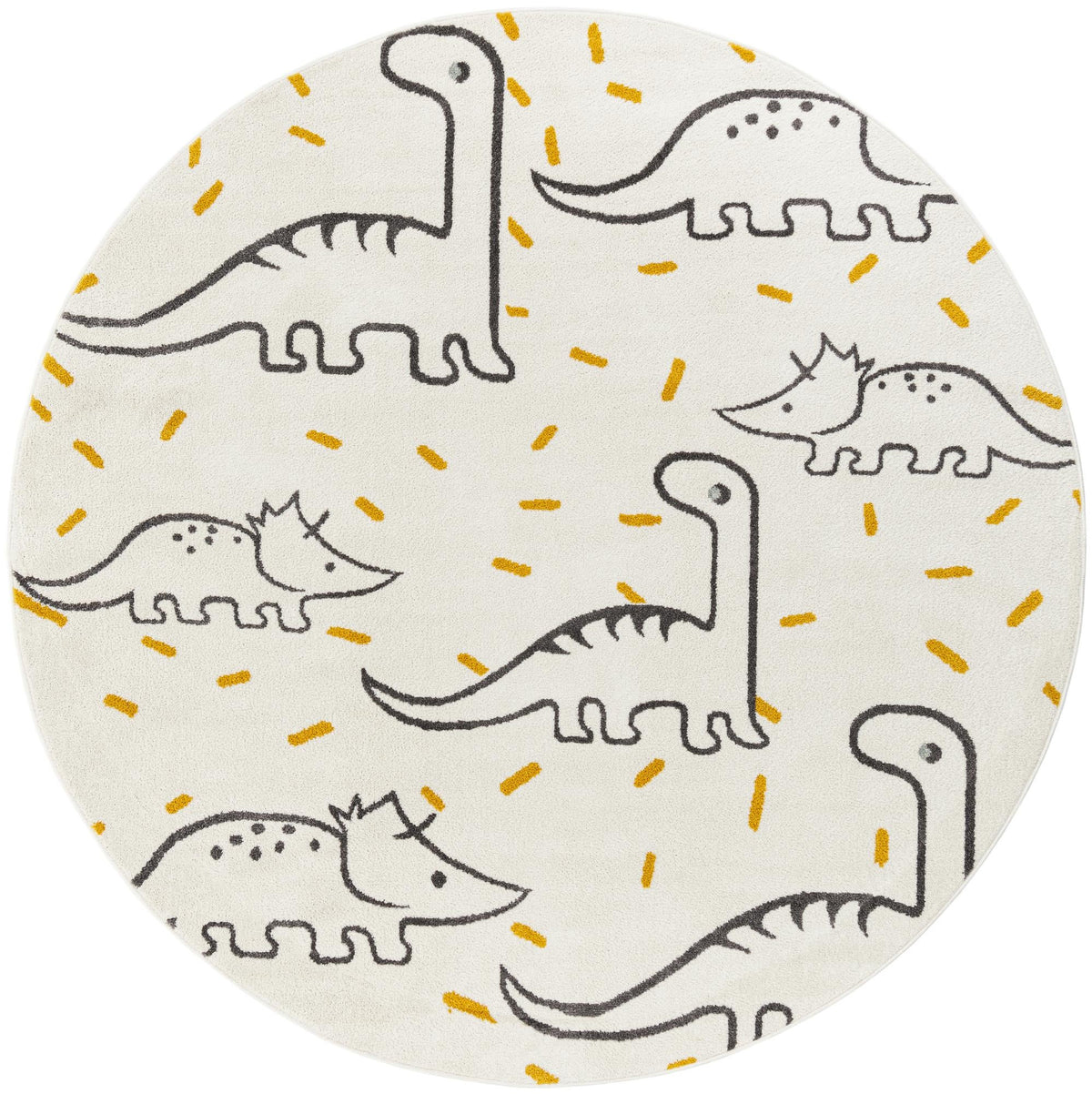 Wonder Tykes Collection Area Rug -  Jamboree Round Ivory  lifestyle 28