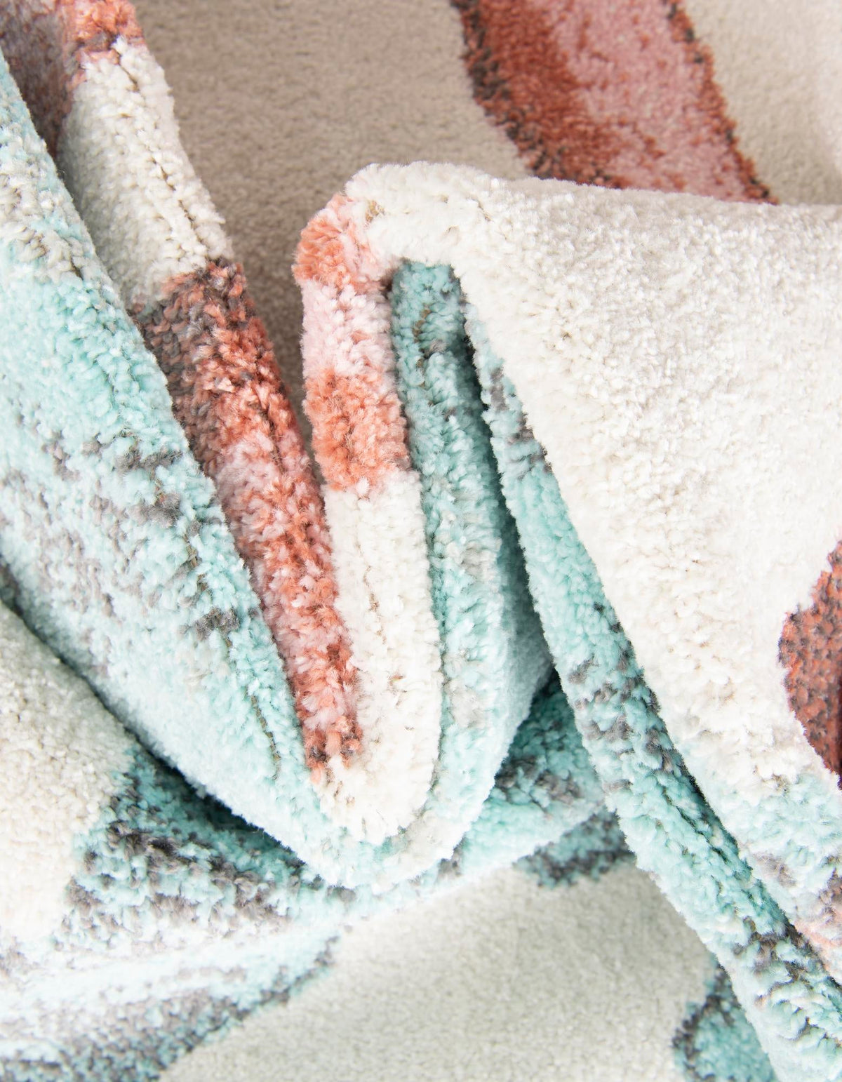 Playful Patterns Collection Area Rug -  Zany Rectangle Red and Blue  lifestyle 8
