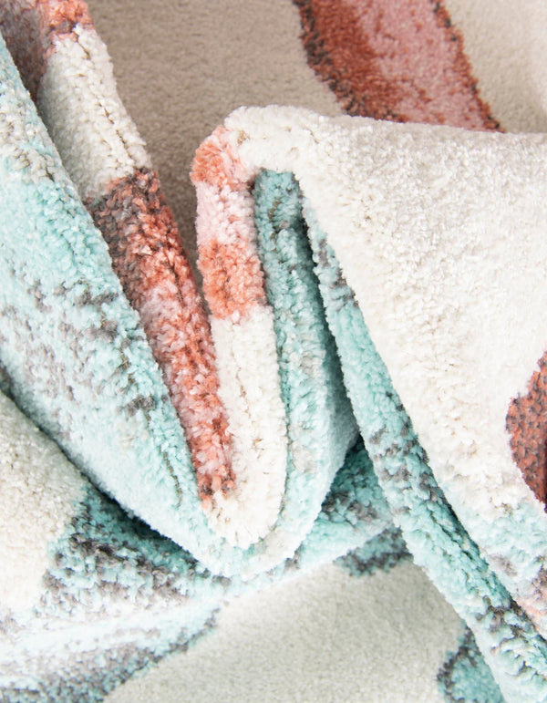 Playful Patterns Collection Area Rug -  Zany Rectangle Red and Blue  lifestyle 8
