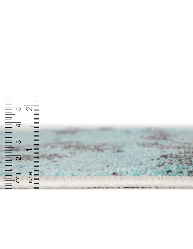 Playful Patterns Collection Area Rug -  Zany Round Red and Blue  lifestyle 29