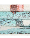 Playful Patterns Collection Area Rug -  Zany Round Red and Blue  lifestyle 47