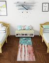 Playful Patterns Collection Area Rug -  Zany Runner Red and Blue  lifestyle 27