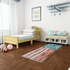Playful Patterns Collection Area Rug -  Zany Runner Red and Blue  lifestyle 53