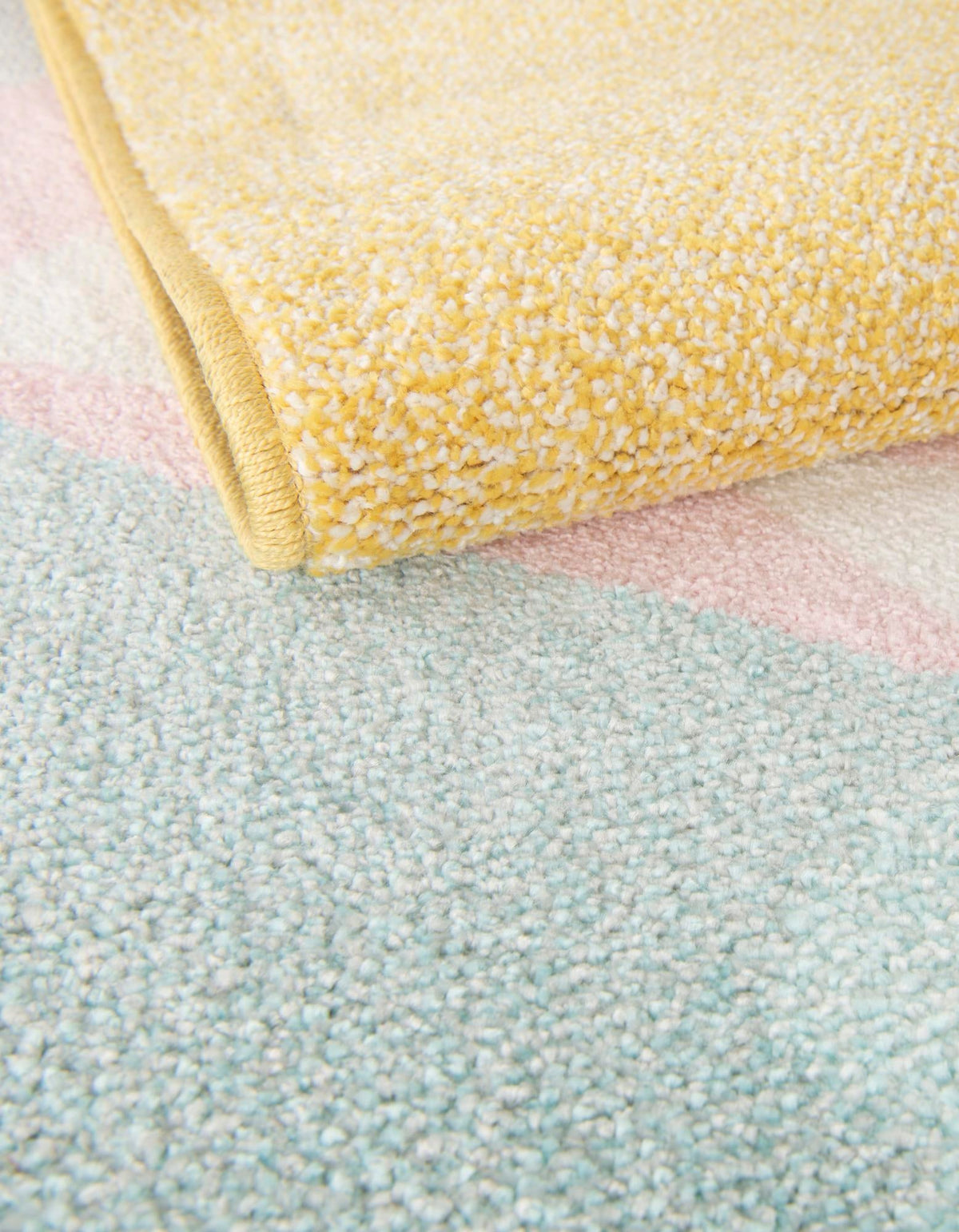 Playful Patterns Collection Area Rug -  Whimsical Rectangle Yellow  lifestyle 6