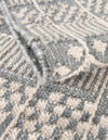 Sustainable Nomad Terrace Collection Area Rug - Reef Rectangle Cool Gray  lifestyle 76