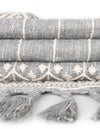Sustainable Nomad Terrace Collection Area Rug - Reef Rectangle Cool Gray  lifestyle 124