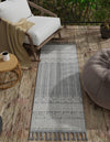 Sustainable Nomad Terrace Collection Area Rug - Reef Runner Cool Gray  lifestyle 159