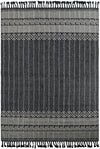 Sustainable Nomad Terrace Collection Area Rug - Reef Rectangle Charcoal Black  lifestyle 4
