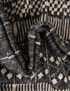 Sustainable Nomad Terrace Collection Area Rug - Reef Rectangle Charcoal Black  lifestyle 89