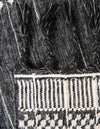 Sustainable Nomad Terrace Collection Area Rug - Reef Rectangle Charcoal Black  lifestyle 95
