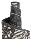 Sustainable Nomad Terrace Collection Area Rug - Reef Rectangle Charcoal Black  lifestyle 107