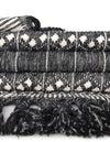 Sustainable Nomad Terrace Collection Area Rug - Reef Rectangle Charcoal Black  lifestyle 125